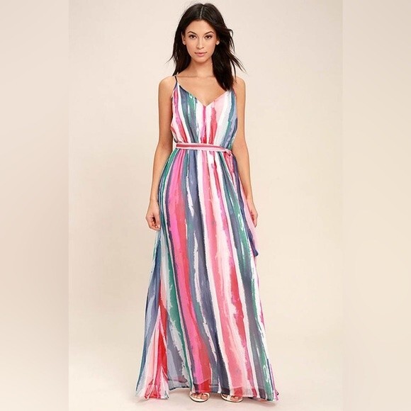 Jack by BB Dakota Joyner White Print Maxi Dress NWT Size Medium - Picture 1 of 9